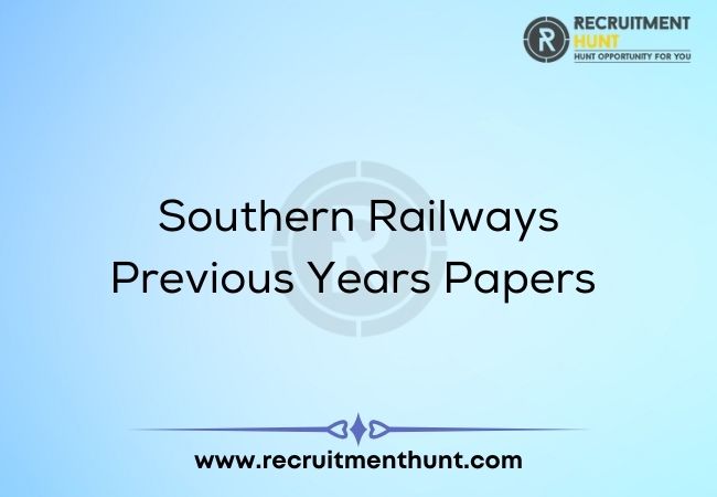 Southern Railways Previous Years Papers