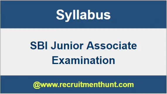 SBI Junior Associate Exam Syllabus