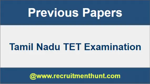 Tamil Nadu TET Previous Papers