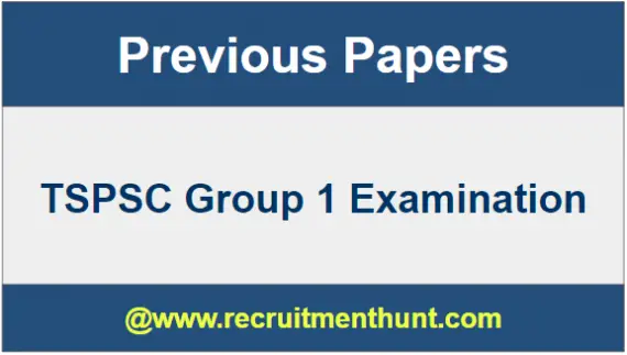 TSPSC Group 1 Model Question Papers