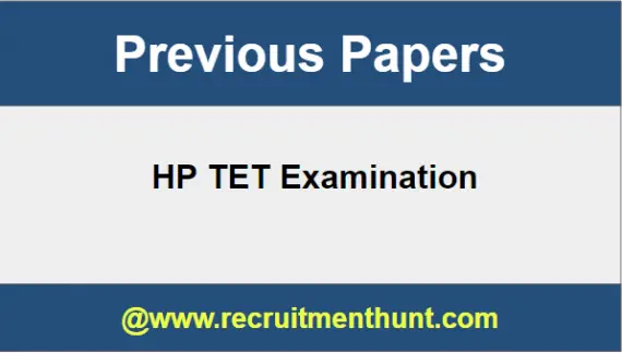 HP TET Previous Papers