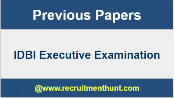 IDBI Executive Model Question Papers