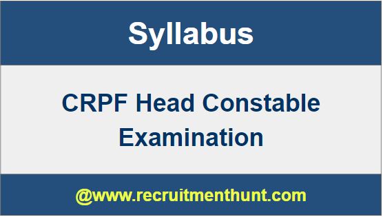 CRPF Head Constable 