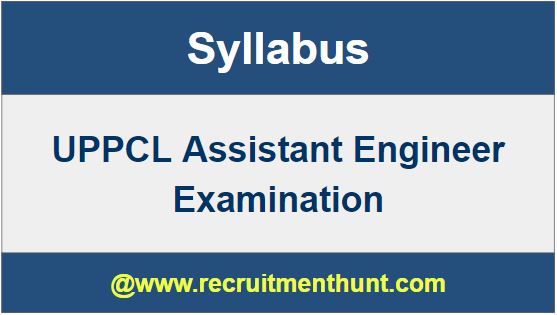 UPPCL Assistant Engineer Syllabus