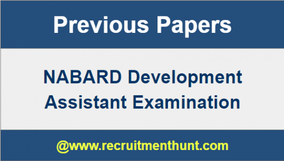 NABARD Development Assistant Previous Papers