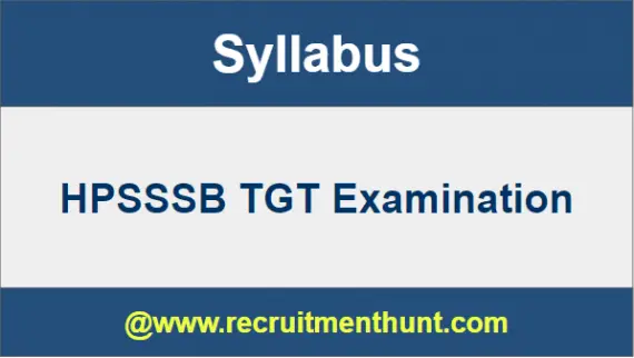 HPSSSB TGT Syllabus
