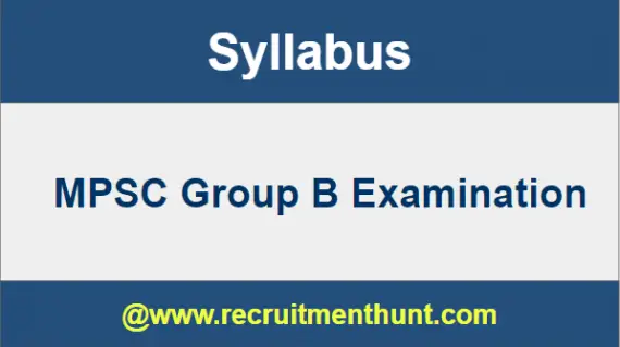 MPSC Group B Syllabus 2018