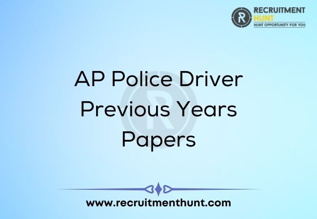 AP Police Driver Previous Years Papers