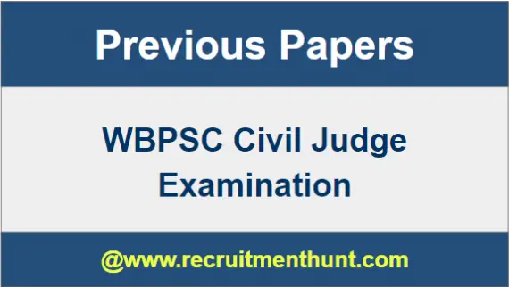 WBPSC Civil Judge Old Question Papers