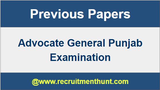 Advocate General Punjab Recruitment