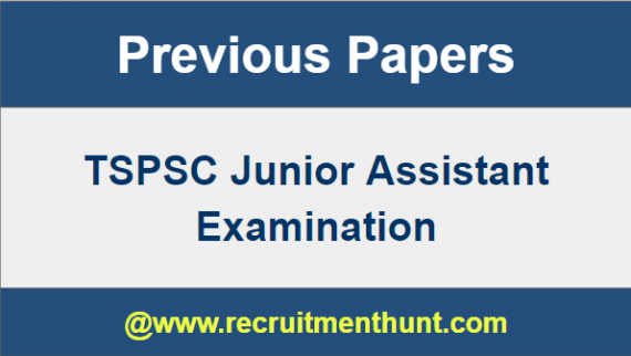 TSPSC Junior Assistant Previous Question Papers
