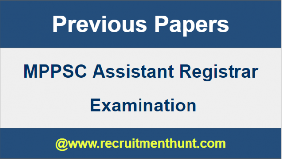 MPPSC Assistant Registrar Previous Papers