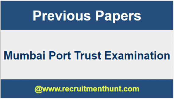 Mumbai Port Trust Model Question Paper