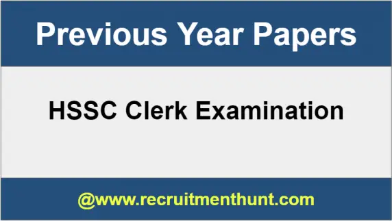 HSSC Clerk Previous Papers