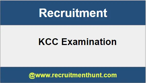 KCC Recruitment