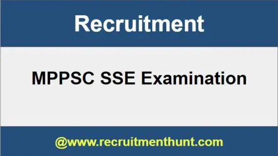 MPPSC SSE Recruitment