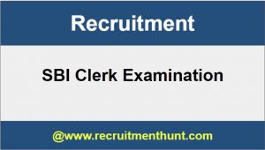 SBI Clerk Recruitment