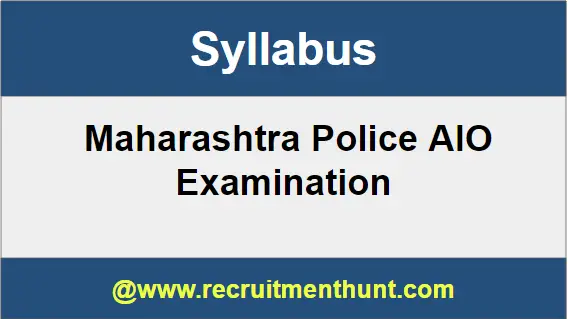 Maharashtra Police AIO Syllabus