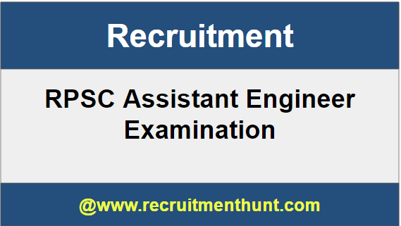 RPSC Assistant Engineer Recruitment