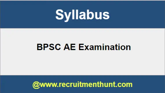 BPSC AE Syllabus