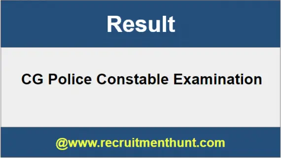 CG Police Constable Result