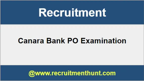 Canara Bank PO Recruitment