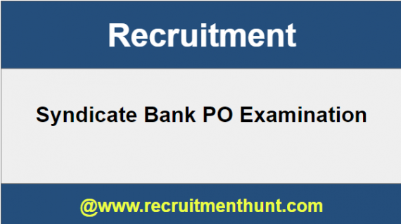 Syndicate Bank PO Recruitment