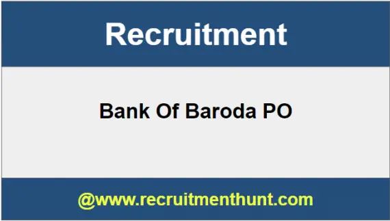 Bank Of Baroda PO Recruitment