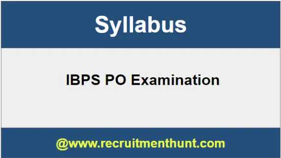 IBPS PO Syllabus