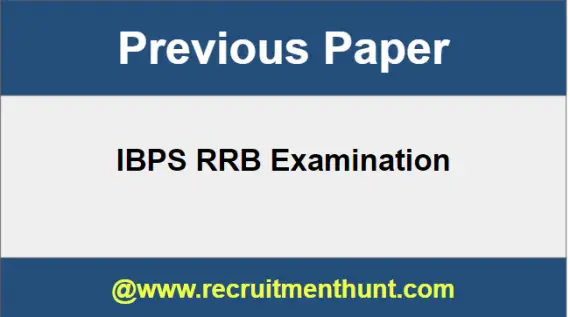 IBPS RRB Clerk Previous Paper
