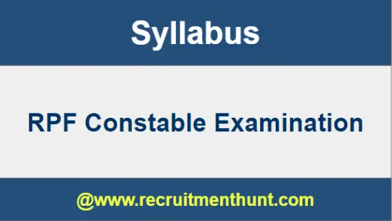 RPF Constable Syllabus