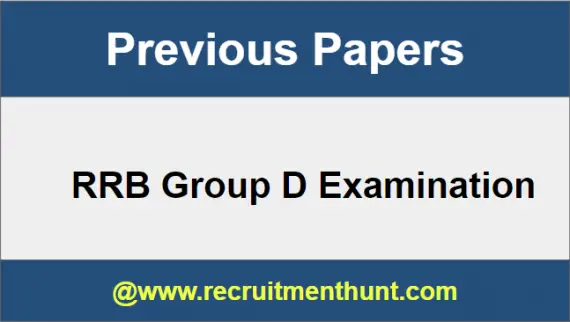 RRB Group D Previous Papers