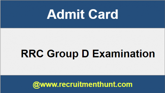 RRC Group D Admit Card