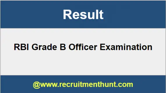 RBI Grade B Officer Result
