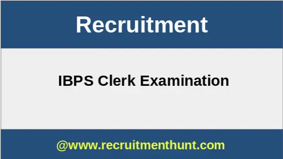 IBPS Clerk Recruitment