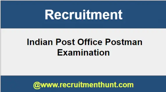 Indian Post Office Postman Recruitment