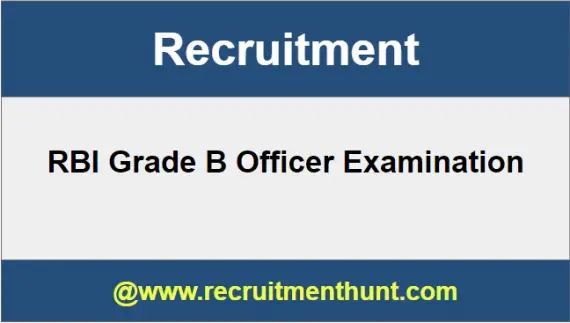 RBI Grade B Officer Recruitment
