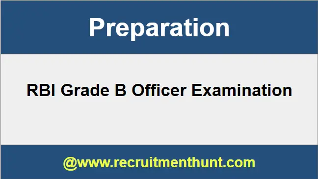 RBI Grade B Officer Preparation
