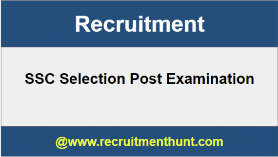 SSC Selection Post Recruitment