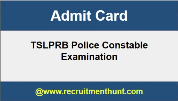 TSLPRB Police Constable Admit Card