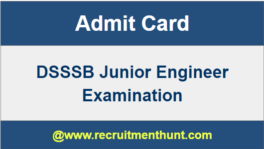 DSSSB Admit Card 2019