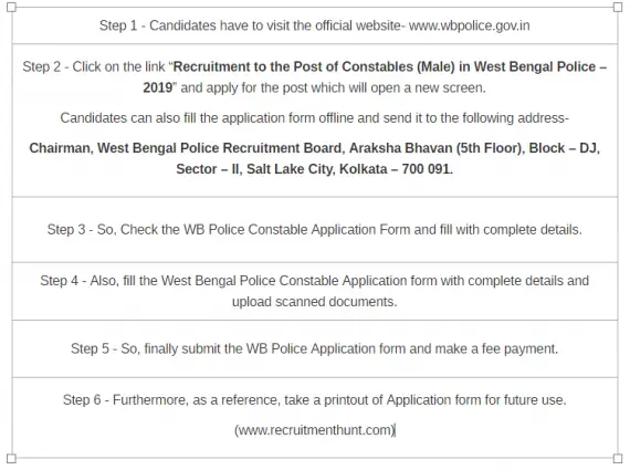 wb police admit card 2019