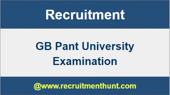 GB Pant University Recruitment