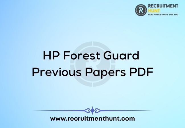 HP forest Gaurd previous paper
