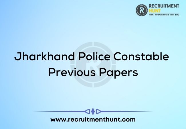 Jharkhand Police Constable Previous Papers