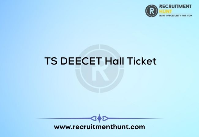 TS DEECET Hall Ticket
