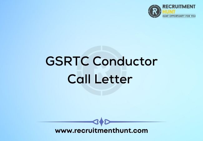 GSRTC Conductor Call Letter
