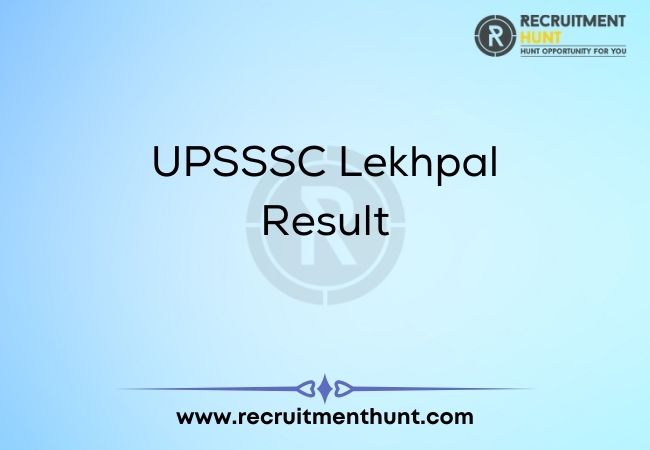 UPSSSC Lekhpal Result