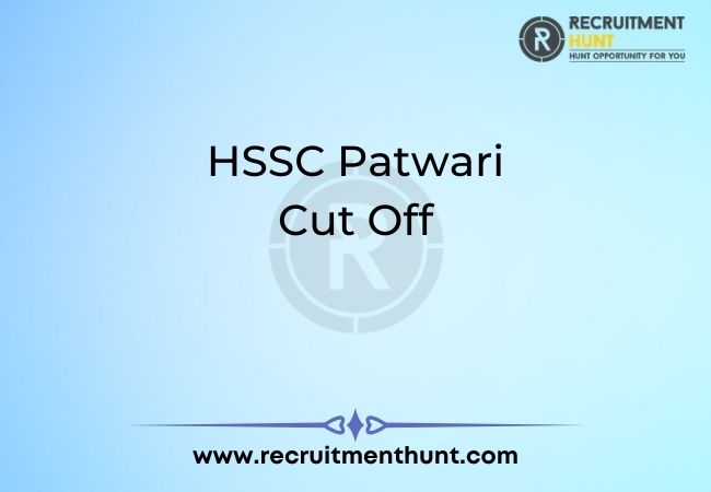 HSSC Patwari Cut Off