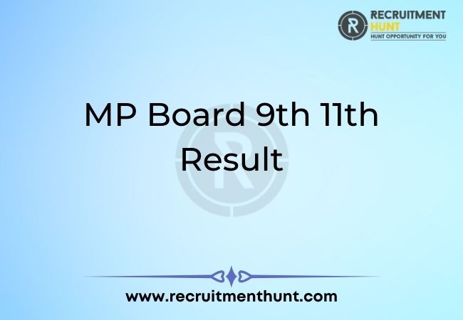 MP Board 9th 11th Result